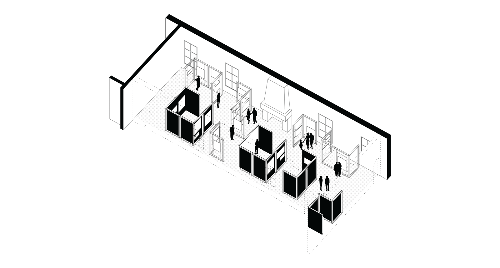 allestimento-fotografico-ferrara-axonometry